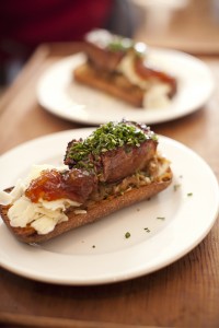 Open faced sandwich